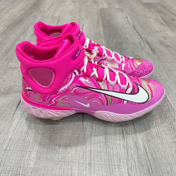 Nike Exclusive Alpha Huarache Elite 4 Baseball Cleats “Mother’s Day” Size 13.5 main image 4